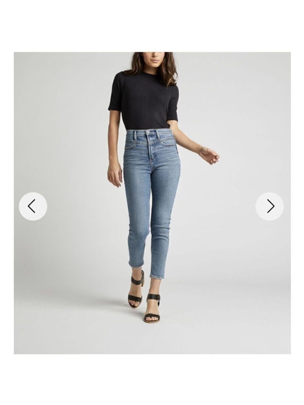 Silver Women's Ode to 80's High Rise Skinny Jeans (26) - Picture 7 of 9